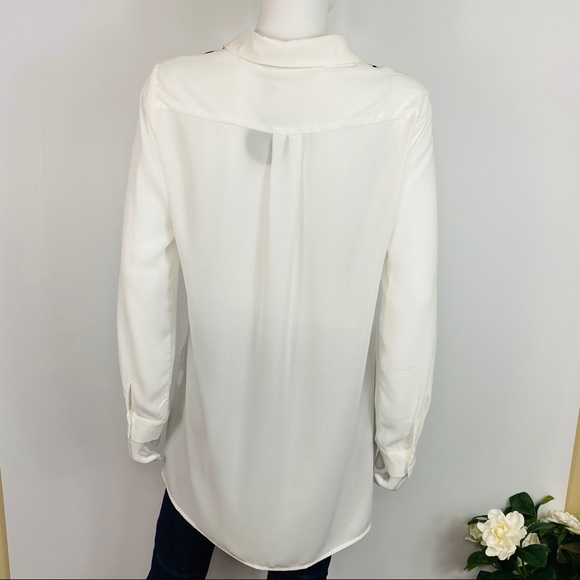 P• Luca Milano Sz M Button Down Shirt Blouse - Picture 4 of 9